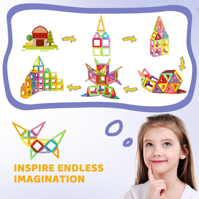 Detalle 2 de crenova Magnetische Bausteine 60 Teile 🧩