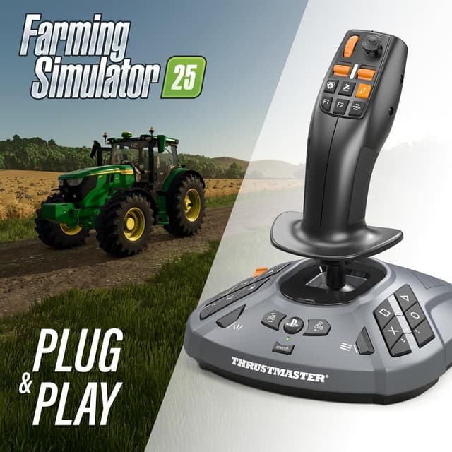 Thumbnail 6 de Thrustmaster SimTask FarmStick : joystick agricole pour PS5 & PC, capteurs magnétiques H.E.A.R.T, 33 boutons d’action