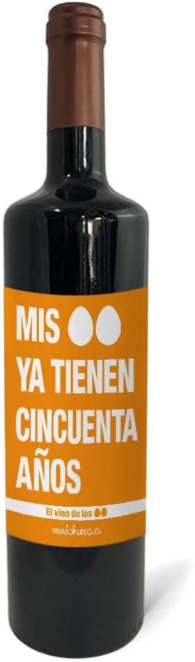 Imagen de Botella de vino tinto Mis Huevos 50 años 🍷 en OfertitasTOP