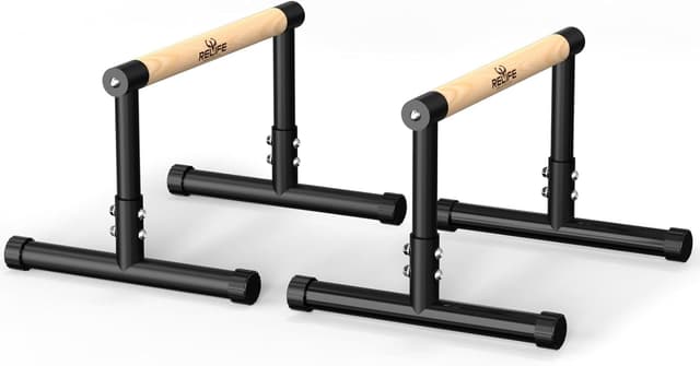 Detalle de RELIFE REBUILD YOUR LIFE Dip Station Dip-Bar: einstellbare Dip-Ständer für Calisthenics & Ganzkörpertraining