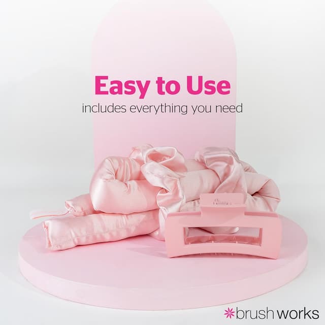 Detalle de Brushworks Heatless Hair Curler set for overnight no-heat curls