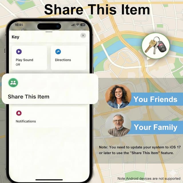 Thumbnail 6 de Smart Traceur Tag Key Finder Lot de 4 IP67