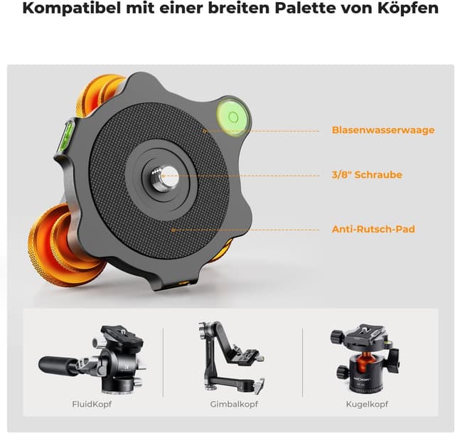 Thumbnail 4 de K&F CONCEPT Nivellierbasis 15 kg