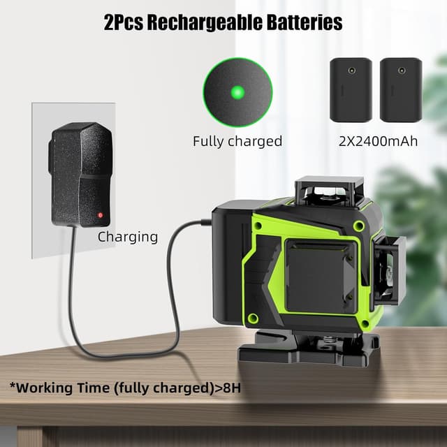 Detalle 2 de Grüner Kreuzlinienlaser 16 Linien