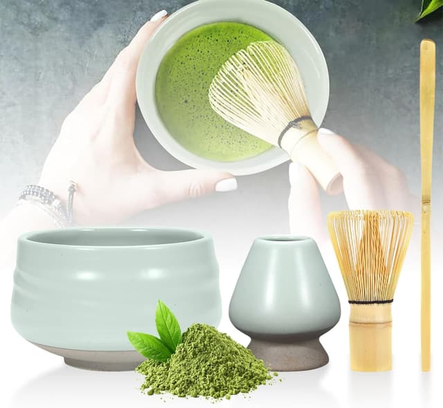 Imagen de Matcha Set mit handgefertigtem Chasen 1 Set en OfertitasTOP