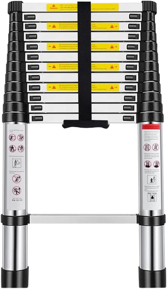 Detalle de Escalera telescópica 5 metros aluminio