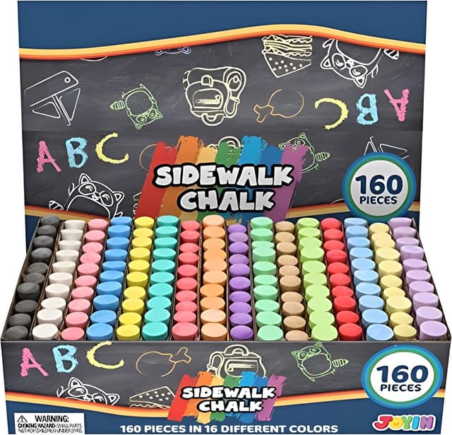 Imagen de JOYIN 160 PCS Sidewalk Chalk Set 160pc en OfertitasTOP