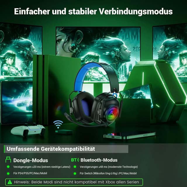 Thumbnail 6 de Krysenix KGH2 Wireless Gaming Headset 2,4 GHz