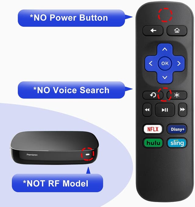 Thumbnail 4 de Roku Replacement Remote Control 2-Pack