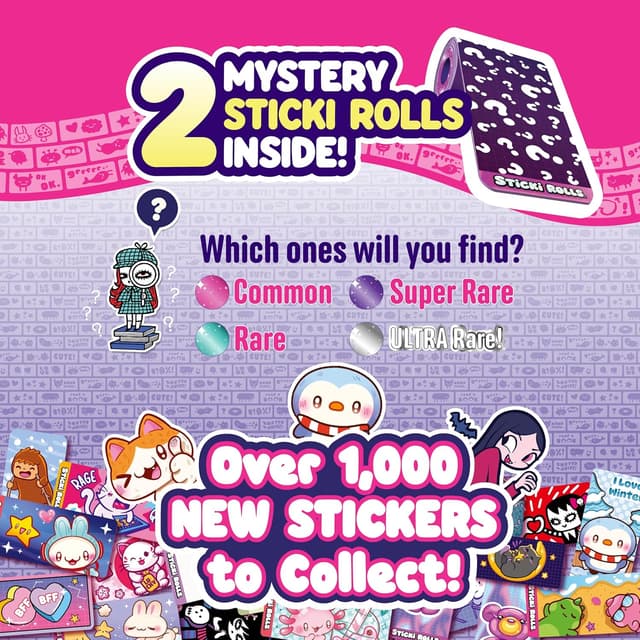 Thumbnail 6 de STICKI ROLLS Sticki Bands 70 stickers 🎀