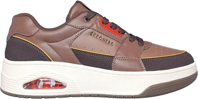 Detalle de Skechers Uno Court - Zapatillas Hombre Marrón 44 EU