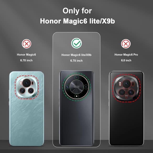 Thumbnail 6 de Btstring Shockproof Tough Armour Case for Honor Magic 6 Lite / Honor X9b – Heavy Duty Phone Case with Stand, Blue