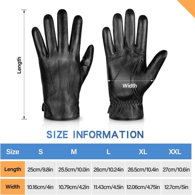 Thumbnail 4 de Alepo Sheepskin Leather Gloves 5 sizes