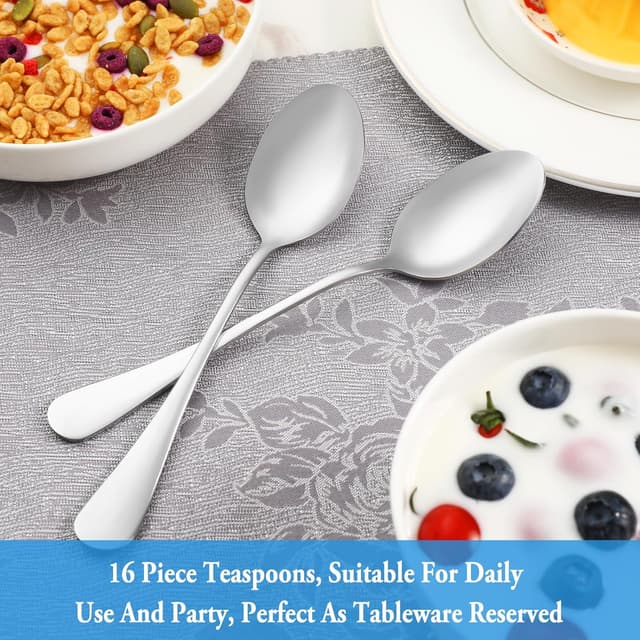 Thumbnail 6 de MUTNITT Teaspoon Set 16‑Piece 6.7" 🍽