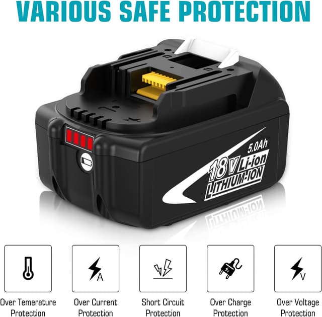 Detalle 1 de Dosctt 2 batteries 18V 5000 mAh