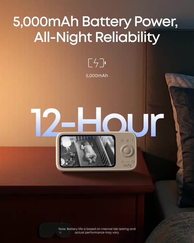 Detalle 2 de eufy Baby Monitor C10 2K camera with 12 h battery