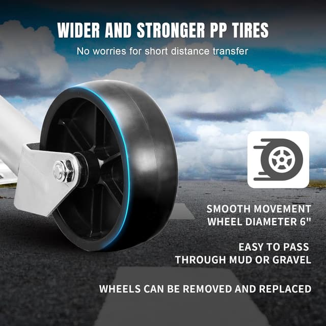 Detalle de Torin ATR39001B 1000 lb Trailer Jack 10" lift ๐ป