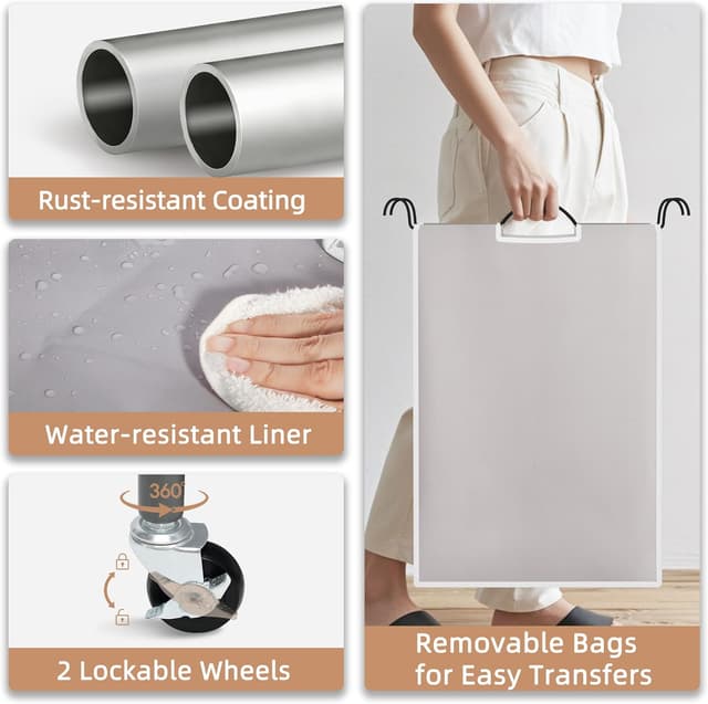 Thumbnail 4 de Storage Maniac 3 Section Laundry Sorter, 35.6 Gal