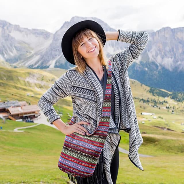 Detalle de ModaZeal Hippie Slouch Shoulder Bag – roomy boho crossbody for festivals, shopping & travel