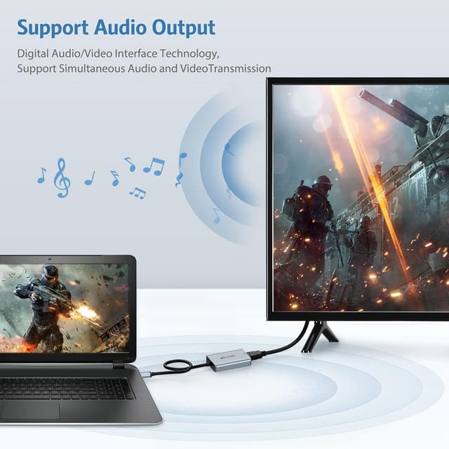 Thumbnail 3 de ABLEWE Adattatore USB 3.0 a HDMI 1080P