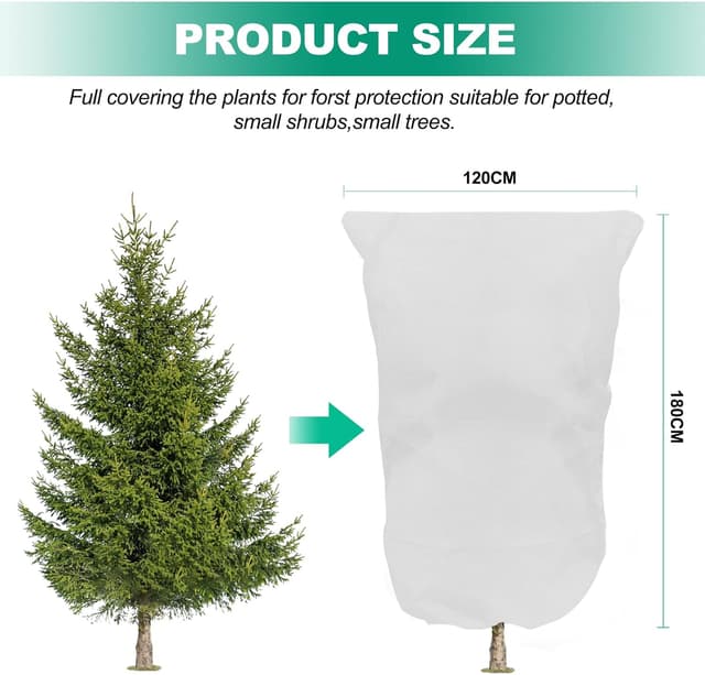 Thumbnail 2 de 2 PACK Plant Covers 120x180cm frost protection for plants