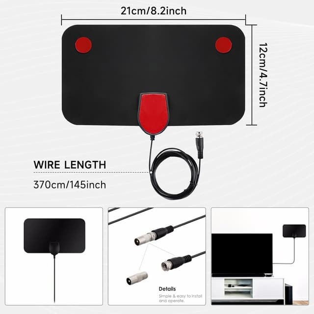 Thumbnail 1 de VidFair 1080P 20 dBi Indoor TV Aerial