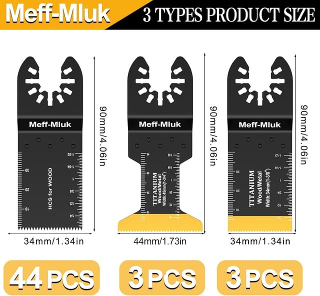 Thumbnail 1 de Meff-Mluk 50PCS Oscillating Tool Blades 50 pack