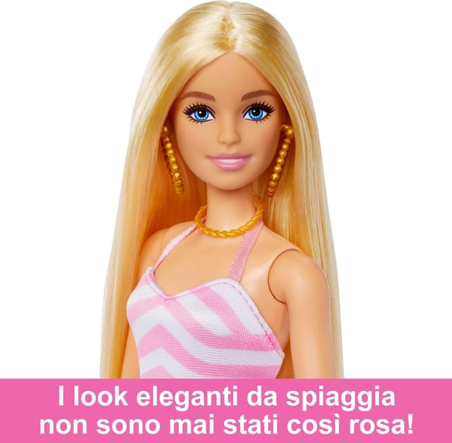 Detalle de Barbie bambola da spiaggia HPL73