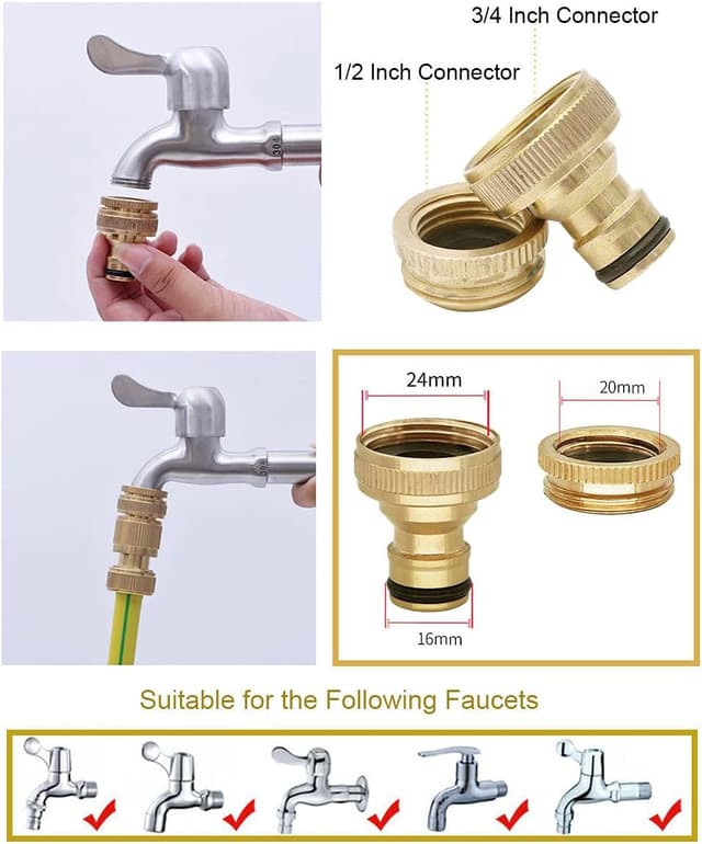 Thumbnail 3 de OHAYORI Kit conectores de latón para manguera 1/2