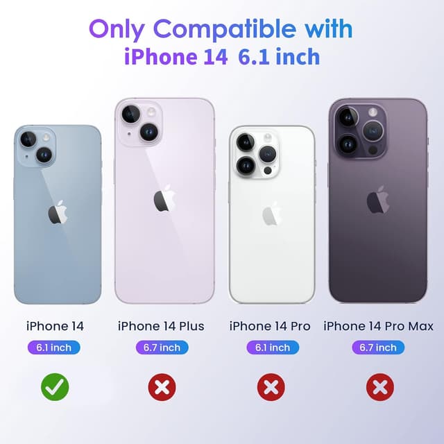 Thumbnail 4 de XTCASE Coque iPhone 14 transparente avec cordon