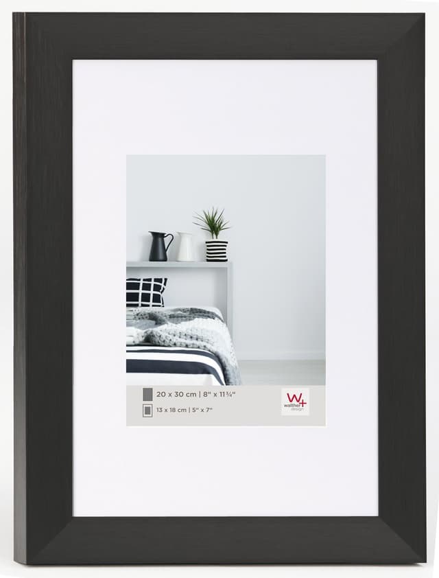 Detalle de Cadre photo Walther Design argenté 40 x 50 cm en aluminium AL050S