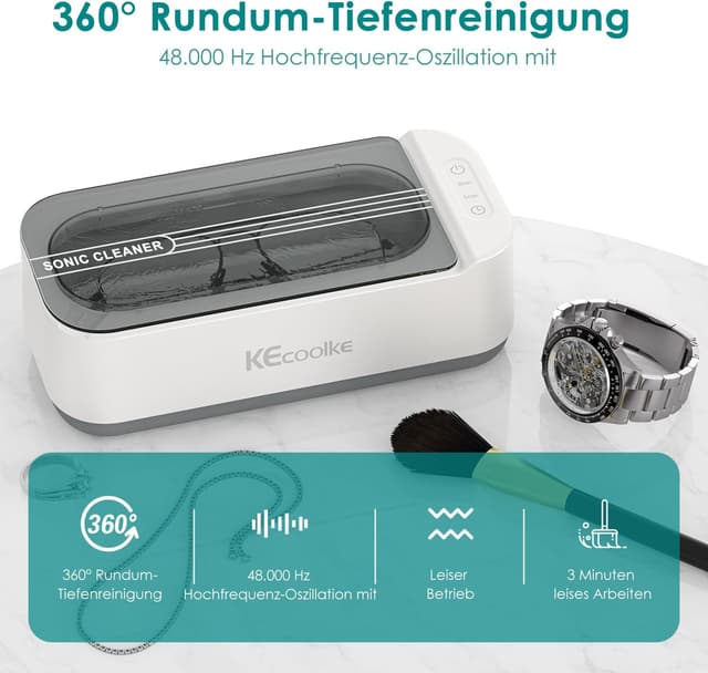 Thumbnail 1 de KECOOLKE Sonic Cleaner 400 ml 48.000 Hz