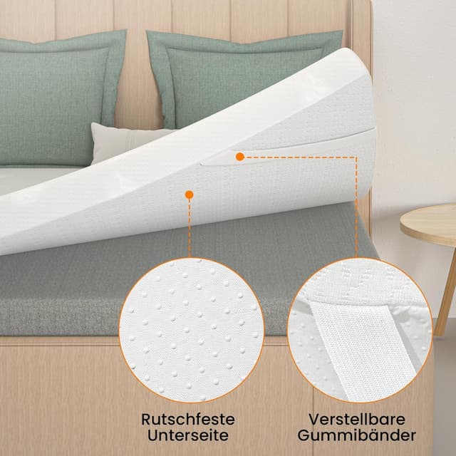 Detalle 2 de FRIDEKO Matratzentopper mit 8 cm Höhe