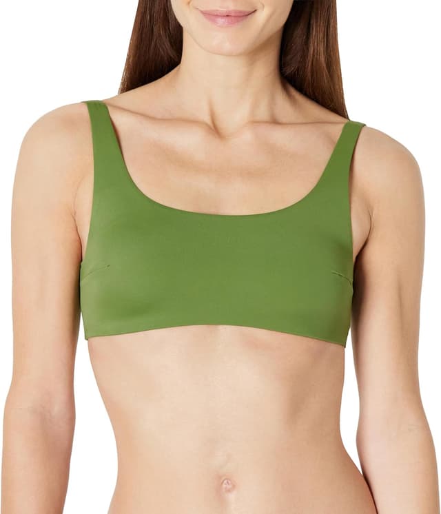 Detalle 2 de Top bikini donna Amazon Essentials con scollo squadrato e coppe rimovibili