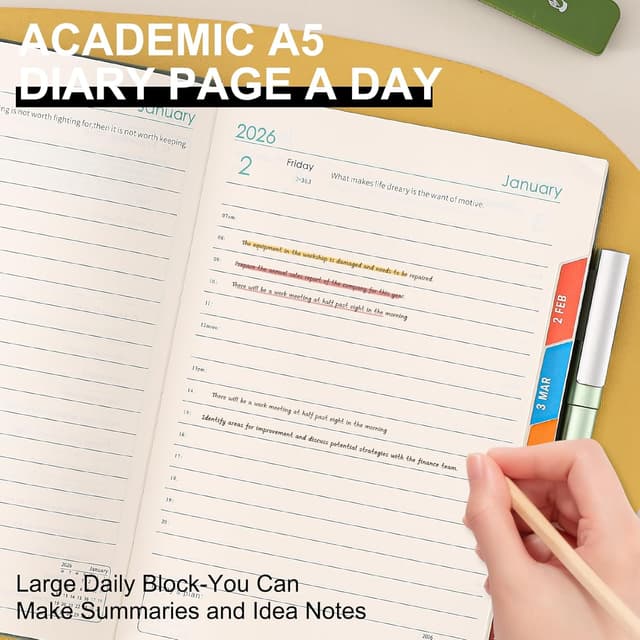 Thumbnail 5 de Donfulfip 2026 Agenda A5 una pagina al giorno