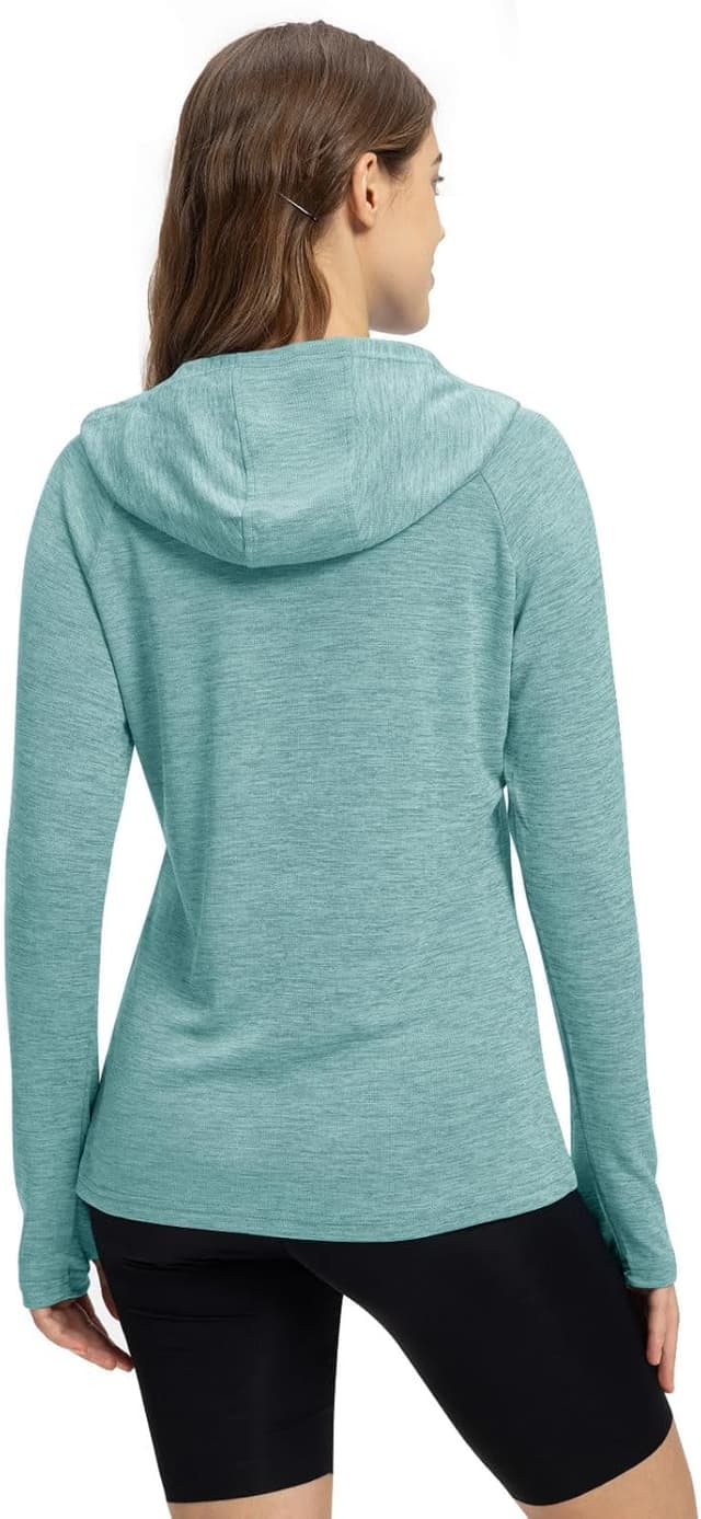 Detalle 2 de TBMPOY Women’s UPF 50+ Sun Protection Hoodie Long Sleeve (Lightweight)