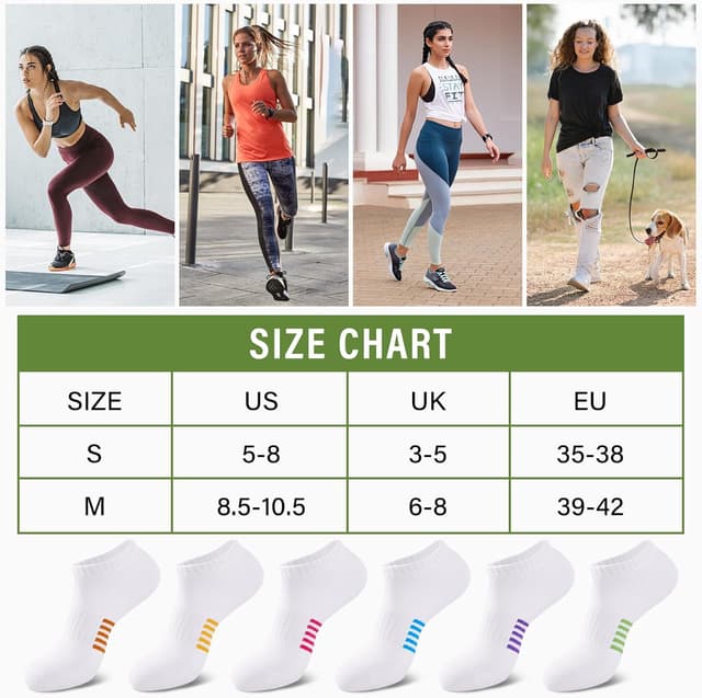 Thumbnail 6 de Bamboo trainer socks for women, 6 pairs