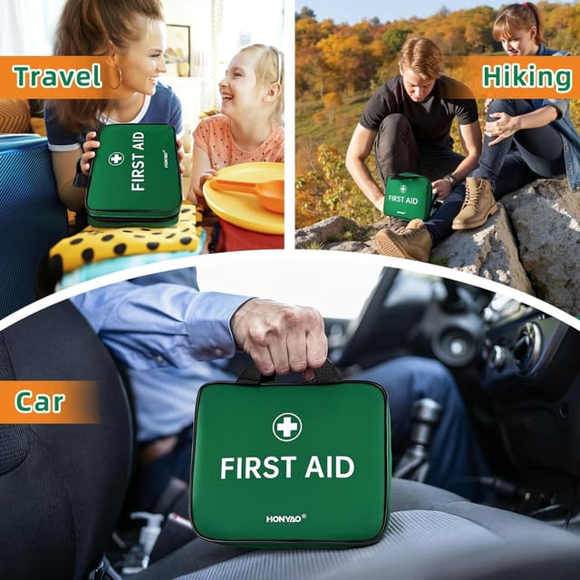 Detalle 1 de HONYAO First Aid Kit 180 pcs, Compact