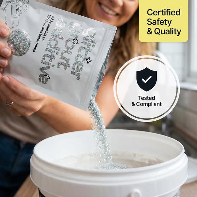 Thumbnail 6 de Hemway Champagne Gold Glitter Grout Additive (100g) for Sparkly Tile Grout Lines