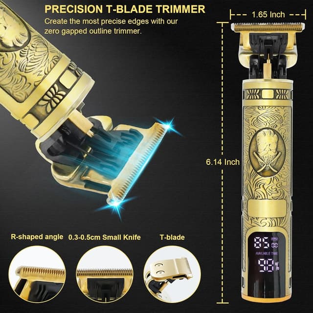 Detalle de Professional T-Blade Beard Trimmer 7-in-1 🔌