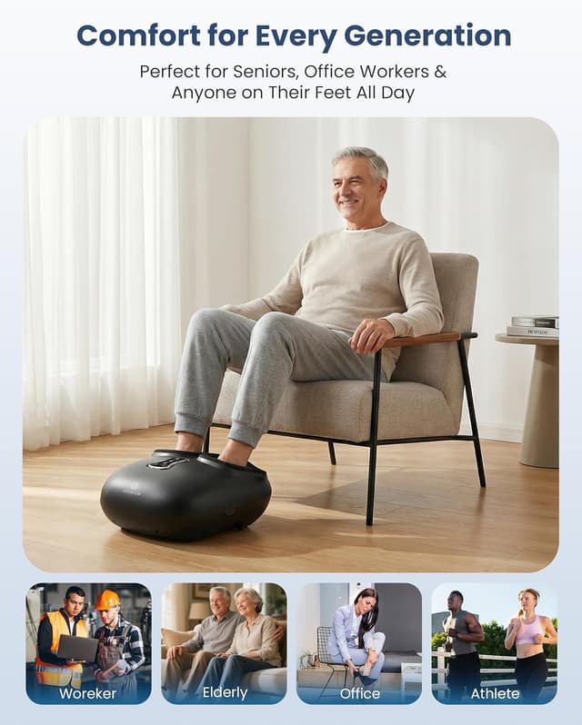 Thumbnail 6 de COMFIER Shiatsu Foot Massager with Heat, Vibration, Rolling Compression ⚙