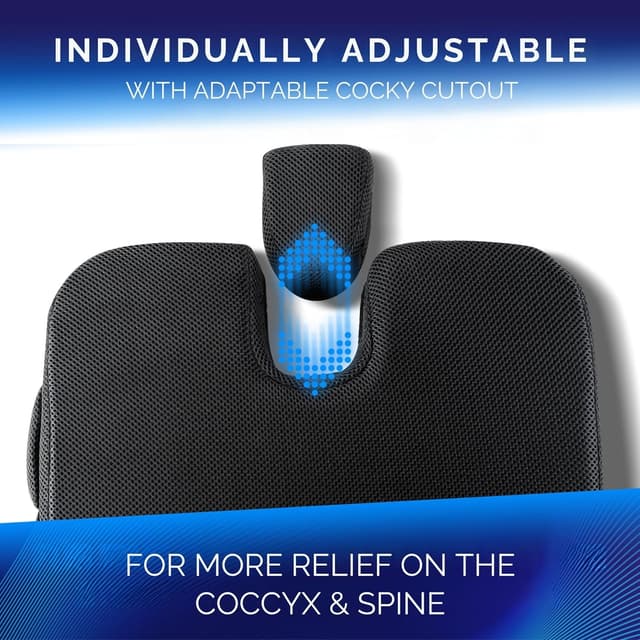 Thumbnail 3 de Healthfix Car Seat Wedge Cushion for Driving Comfort