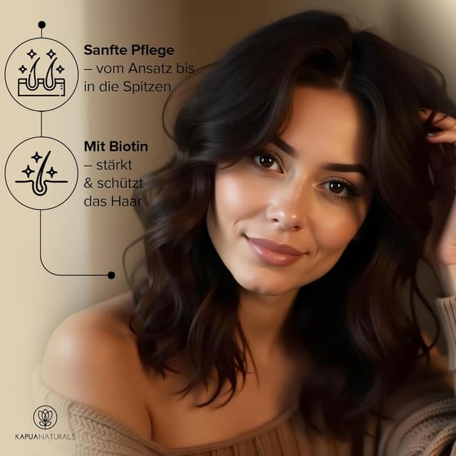 Detalle de BIO Rosmarinöl Haare 100 ml – Haarserum mit Hyaluronsäure & Biotin gegen Haarausfall