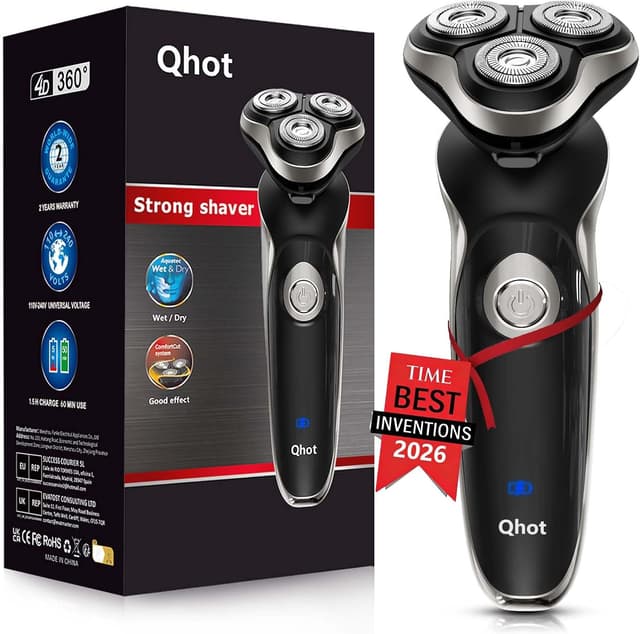 Detalle de Cordless waterproof rotary shaver for men