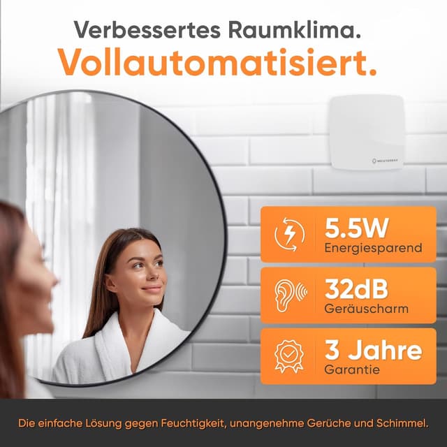 Thumbnail 1 de MEISTERBAU Badlüfter mit Feuchtigkeitssensor 100mm