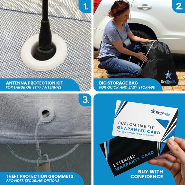 Thumbnail 2 de EzyShade 10-Layer Car Cover, Size A4