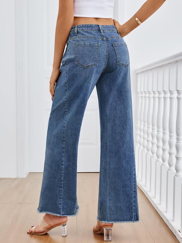 Detalle 2 de Trendy Queen Wide Leg Jeans 26% Polyester