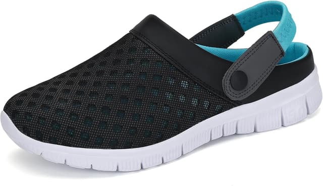 Detalle de SAGUARO Sommer Clogs & Badeschlappen aus Mesh – rutschfeste Pantolette, Gr. 36–48