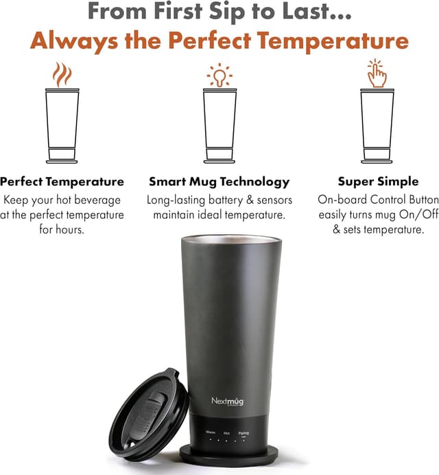 Detalle 2 de Nextmug Go Temperature-Controlled 16 oz