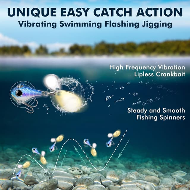 Detalle 2 de TRUSCEND Ultimativer Suchköder VIBE-Spinner 1 Stück 🎣